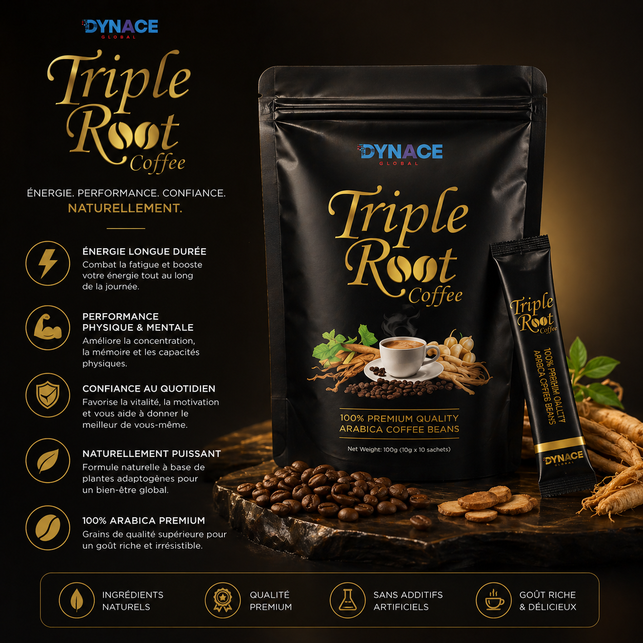 Dynace Triple Root Coffee