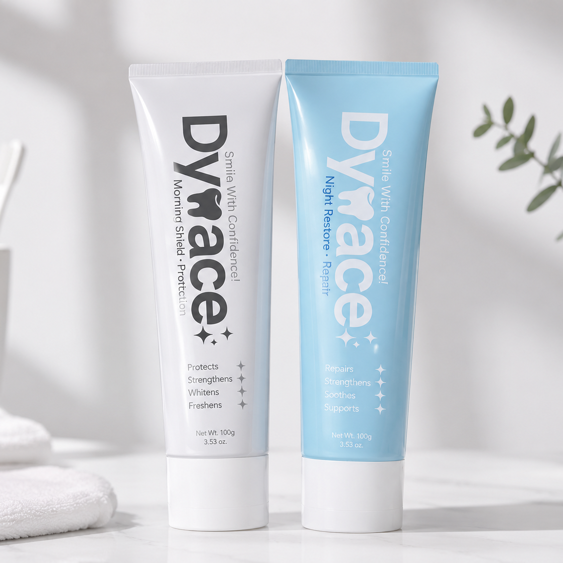 Dynace Morning Shield & Night Restore — Routine Bucco-Dentaire Complète