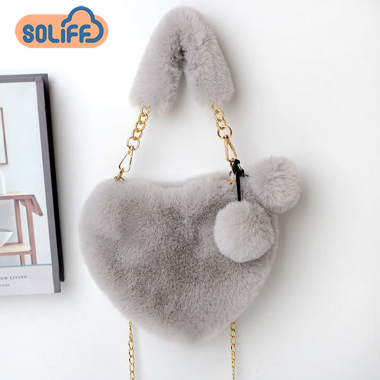 💕 Le Sac Cœur Tout Doux Qui Fait Craquer Toutes les Filles ! 😍 | Sac à Bandoulière en Peluche, le Plus Mignon du Moment