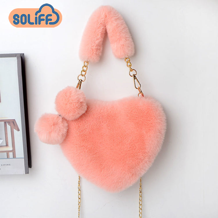 💕 Le Sac Cœur Tout Doux Qui Fait Craquer Toutes les Filles ! 😍 | Sac à Bandoulière en Peluche, le Plus Mignon du Moment